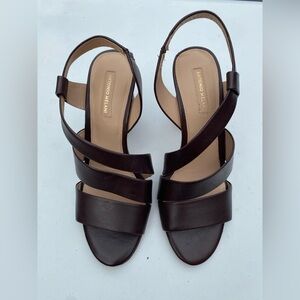 Antonio Melani Dark Brown Strappy Sandals